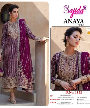 SAJIDA DESIGNERS 1122 ANAYA VOL 5 SALWAR KAMEEZ