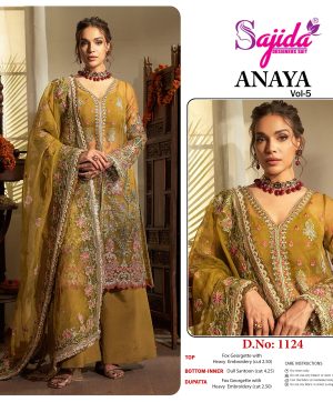 SAJIDA DESIGNERS 1124 ANAYA VOL 5 SALWAR KAMEEZ