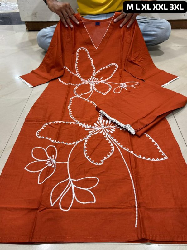 SC EXCLUSIVE SOFT TESLA SLUB KURTI WHOLESALE