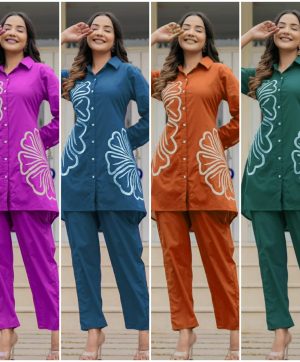 SC LATEST READYMADE SOFT RAYON CORD SET