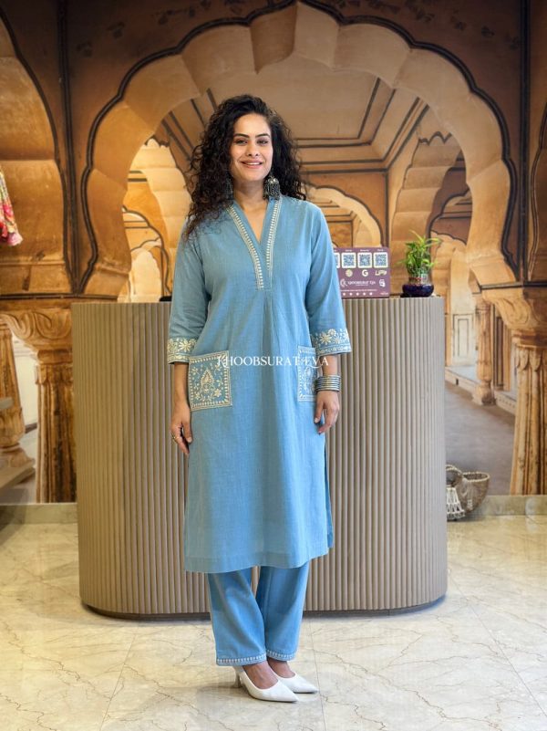 SC LATEST SLUB COTTON KURTI PANT WHOLESALE