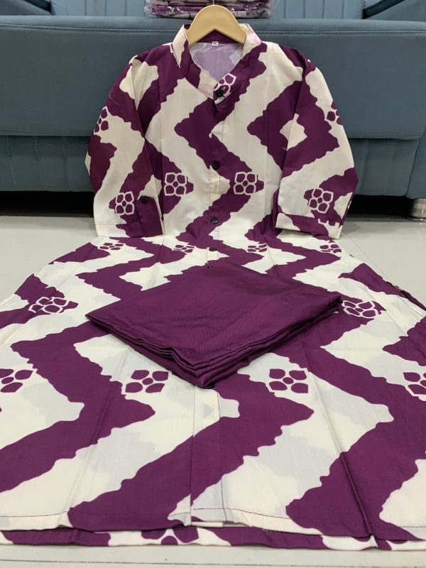 SC LATEST SOFT RAYON CORD SET IN ALINE KURTI