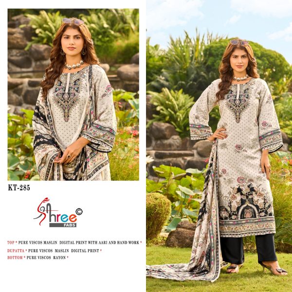 SHREE FABS KT 285 VISCOSE MUSLIN SALWAR KAMEEZ