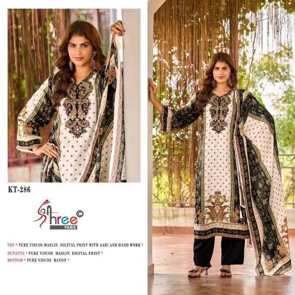 SHREE FABS KT 286 VISCOSE MUSLIN SALWAR KAMEEZ