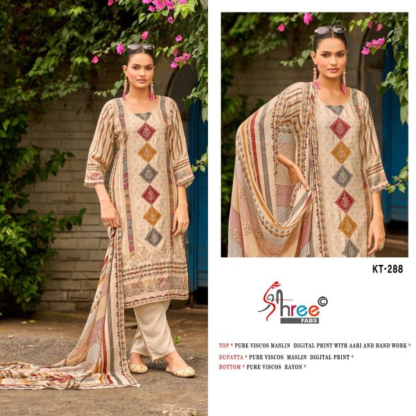 SHREE FABS KT 288 VISCOSE MUSLIN PAKISTANI SUITS