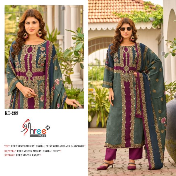 SHREE FABS KT 289 VISCOSE MUSLIN SALWAR KAMEEZ