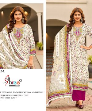 SHREE FABS KT 292 VISCOSE MUSLIN SALWAR KAMEEZ