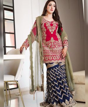 SR 1692 LATEST GEORGETTE PLAZZO SUITS WHOLESALE
