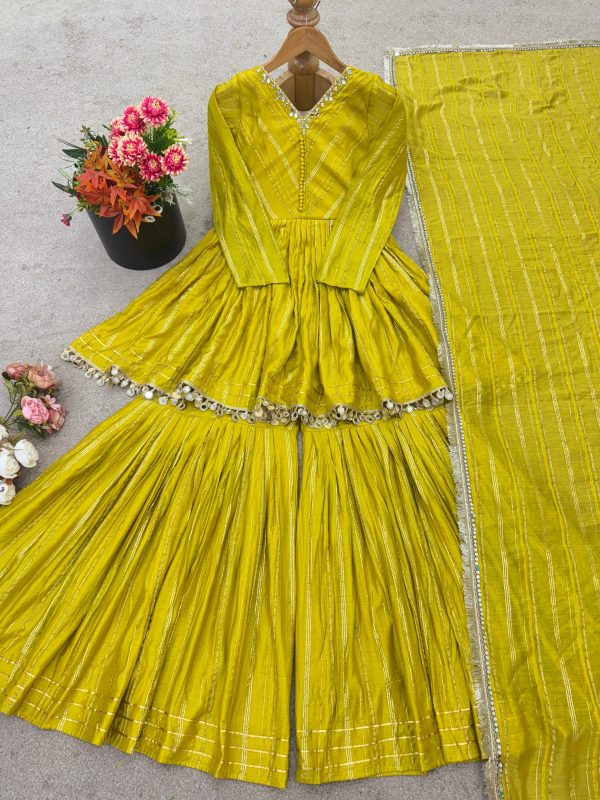 SRK 5300 C TRENDING SHARARA PLAZZO SUITS