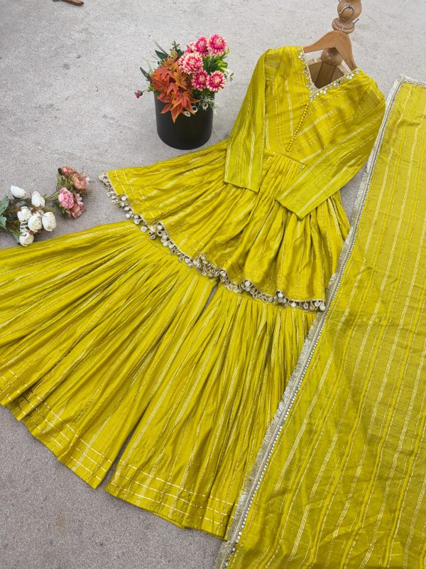 SRK 5300 C TRENDING SHARARA PLAZZO SUITS