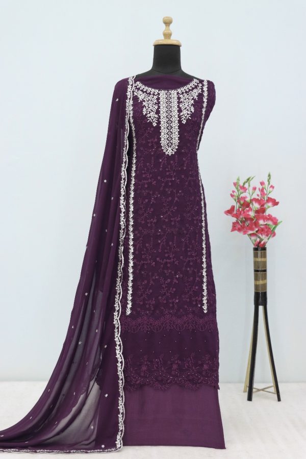 TAWAKKAL FABRICS 1302 E GEORGETTE PAKISTANI SUIT