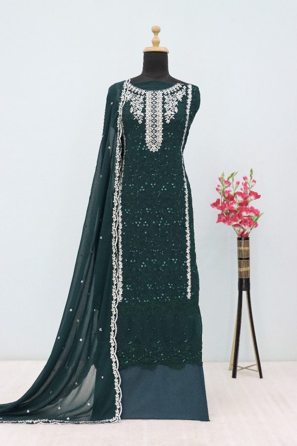 TAWAKKAL FABRICS 1302 F GEORGETTE PAKISTANI SUIT