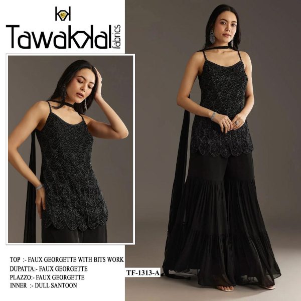 TAWAKKAL FABRICS 1313 A GEORGETTE SALWAR SUITS
