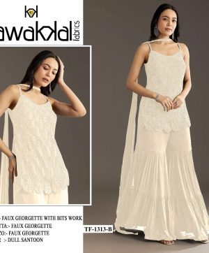 TAWAKKAL FABRICS 1313 B GEORGETTE SALWAR SUITS