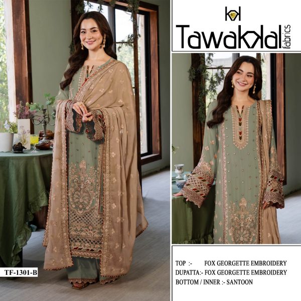 TAWAKKAL FABRICS TF 1301 B GEORGETTE SALWAR KAMEEZ