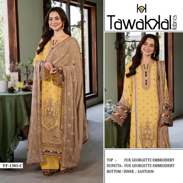 TAWAKKAL FABRICS TF 1301 C GEORGETTE SALWAR KAMEEZ