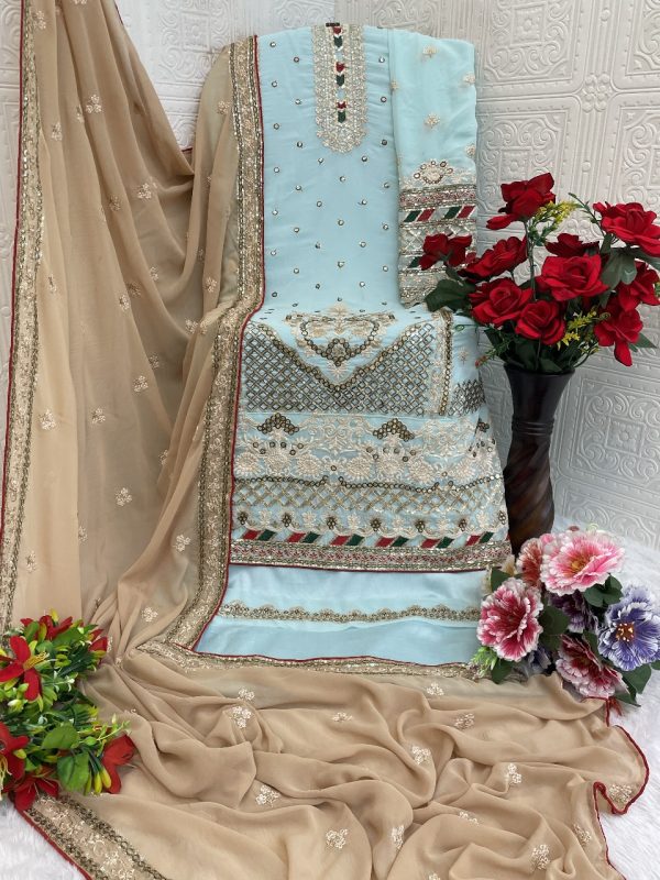 TAWAKKAL FABRICS TF 1301 D GEORGETTE SALWAR KAMEEZ