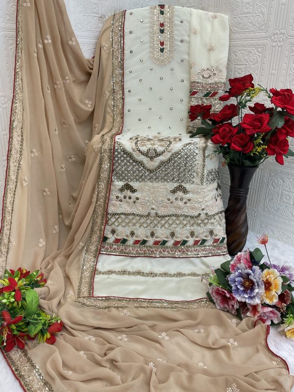TAWAKKAL FABRICS TF 1301 E GEORGETTE SALWAR KAMEEZ