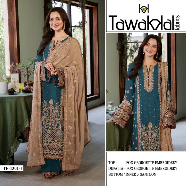 TAWAKKAL FABRICS TF 1301 F GEORGETTE SALWAR KAMEEZ