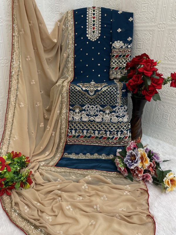 TAWAKKAL FABRICS TF 1301 F GEORGETTE SALWAR KAMEEZ