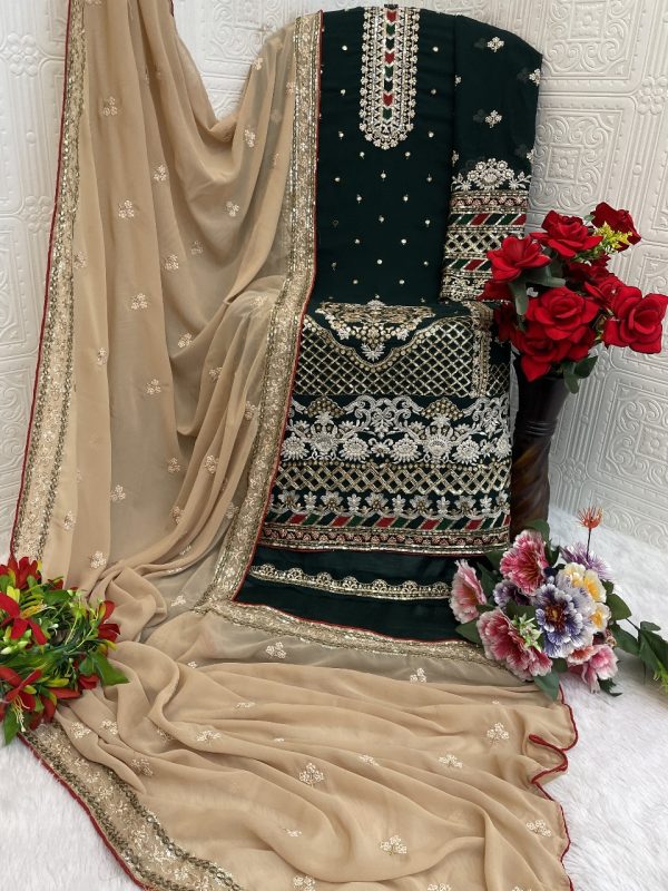 TAWAKKAL FABRICS TF 1301 G GEORGETTE SALWAR KAMEEZ