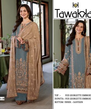 TAWAKKAL FABRICS TF 1301 H GEORGETTE SALWAR KAMEEZ