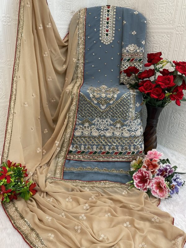 TAWAKKAL FABRICS TF 1301 H GEORGETTE SALWAR KAMEEZ