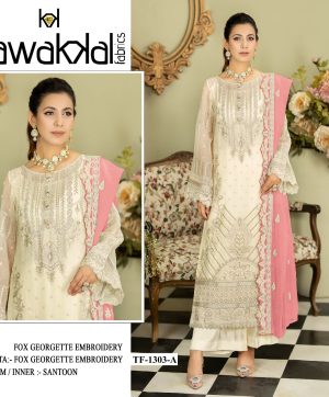 TAWAKKAL FABRICS TF 1303 A GEORGETTE SALWAR SUIT
