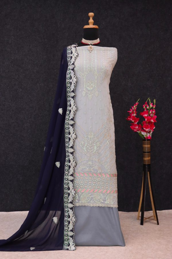 TAWAKKAL FABRICS TF 1303 E GEORGETTE SALWAR SUIT