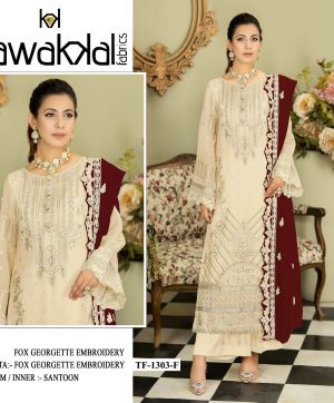 TAWAKKAL FABRICS TF 1303 F GEORGETTE SALWAR SUIT