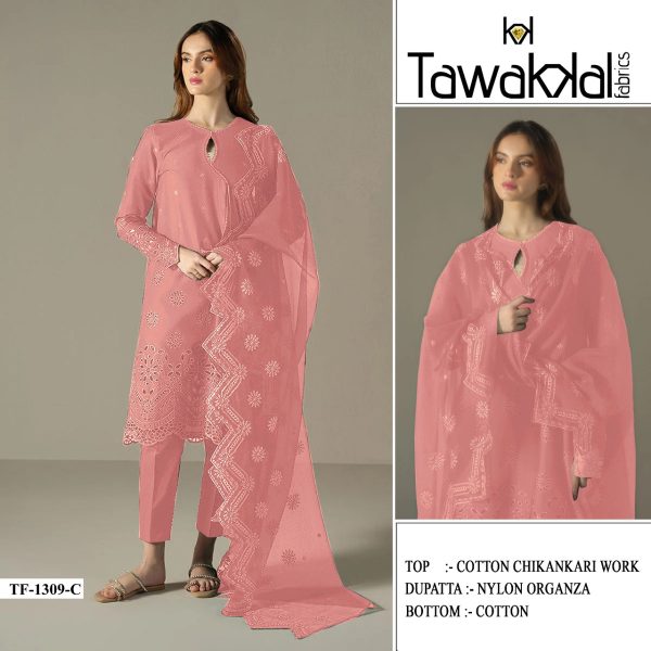 TAWAKKAL FABRICS TF 1309 C COTTON SALWAR KAMEEZ