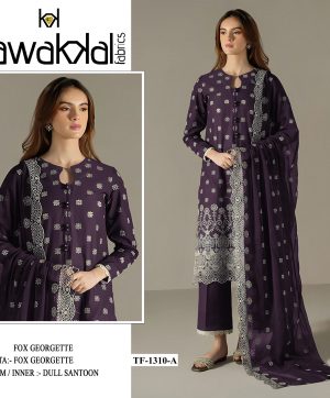 TAWAKKAL FABRICS TF 1310 A GEORGETTE SALWAR KAMEEZ