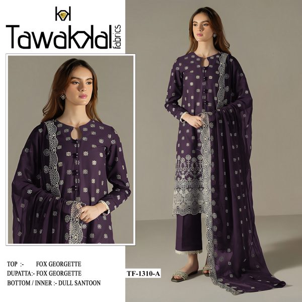 TAWAKKAL FABRICS TF 1310 A GEORGETTE SALWAR KAMEEZ
