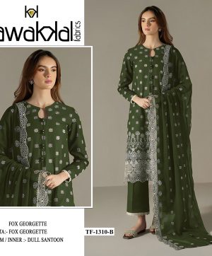 TAWAKKAL FABRICS TF 1310 B GEORGETTE SALWAR KAMEEZ