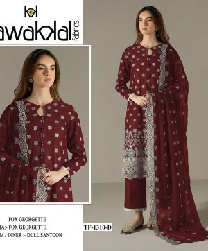 TAWAKKAL FABRICS TF 1310 D GEORGETTE SALWAR KAMEEZ