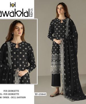 TAWAKKAL FABRICS TF 1310 E GEORGETTE SALWAR KAMEEZ