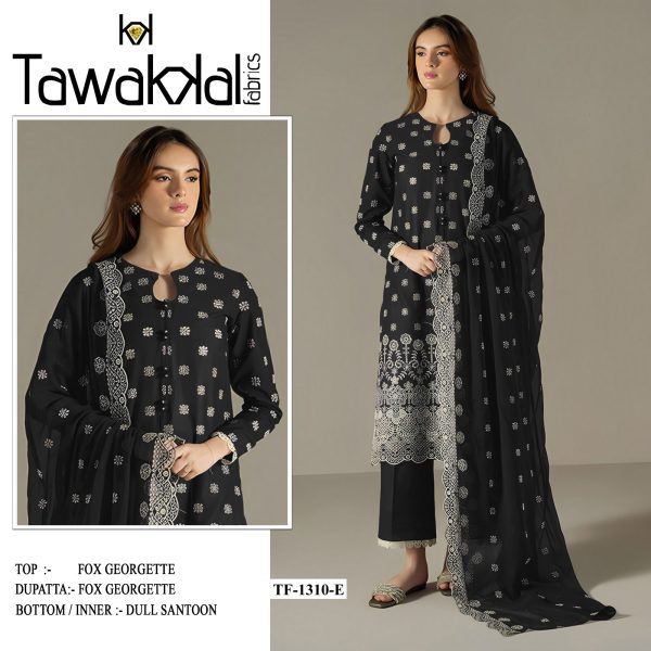 TAWAKKAL FABRICS TF 1310 E GEORGETTE SALWAR KAMEEZ
