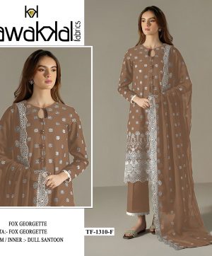 TAWAKKAL FABRICS TF 1310 F GEORGETTE SALWAR KAMEEZ