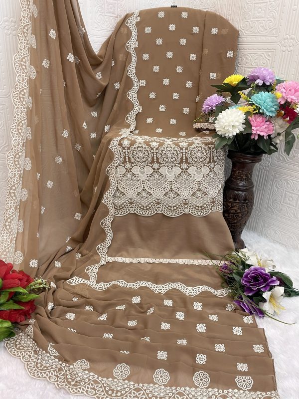 TAWAKKAL FABRICS TF 1310 F GEORGETTE SALWAR KAMEEZ