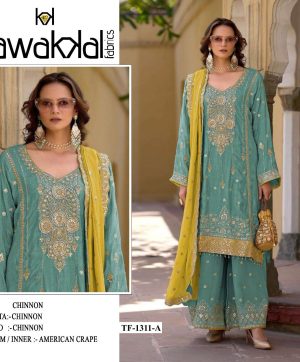 TAWAKKAL FABRICS TF 1311 A CHINON PAKISTANI SUIT