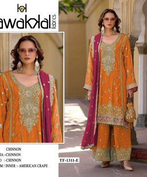 TAWAKKAL FABRICS TF 1311 E CHINON PAKISTANI SUIT