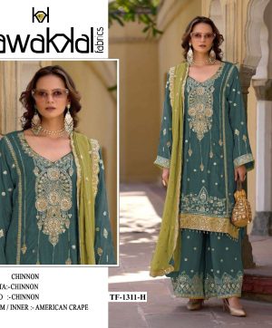 TAWAKKAL FABRICS TF 1311 H CHINON PAKISTANI SUIT