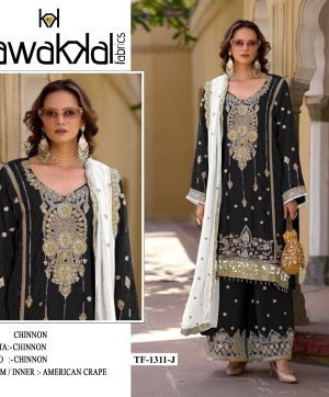TAWAKKAL FABRICS TF 1311 J CHINON PAKISTANI SUIT