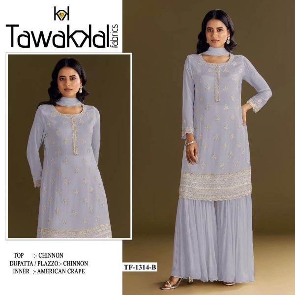 TAWAKKAL FABRICS TF 1314 B AIRTEX CHINNON SUITS