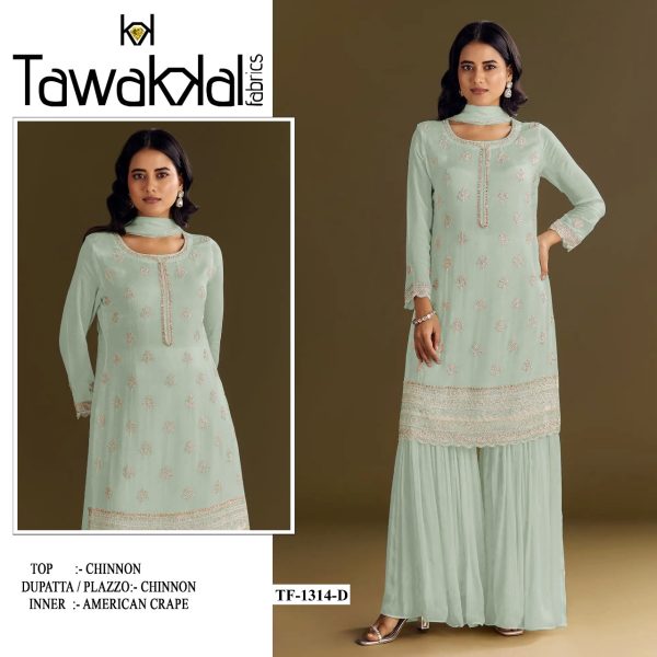 TAWAKKAL FABRICS TF 1314 D AIRTEX CHINNON SUITS