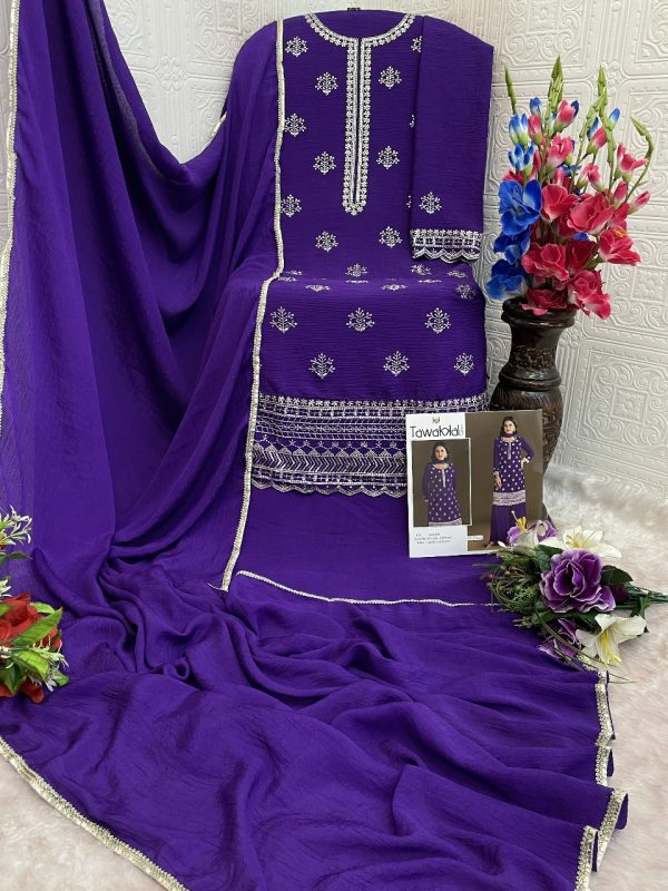TAWAKKAL FABRICS TF 1314 G AIRTEX CHINNON SUITS