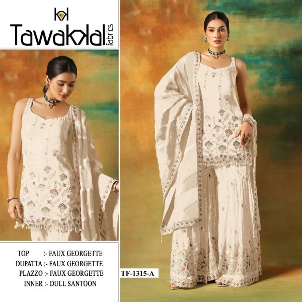 TAWAKKAL FABRICS TF 1315 A GEORGETTE SALWAR KAMEEZ