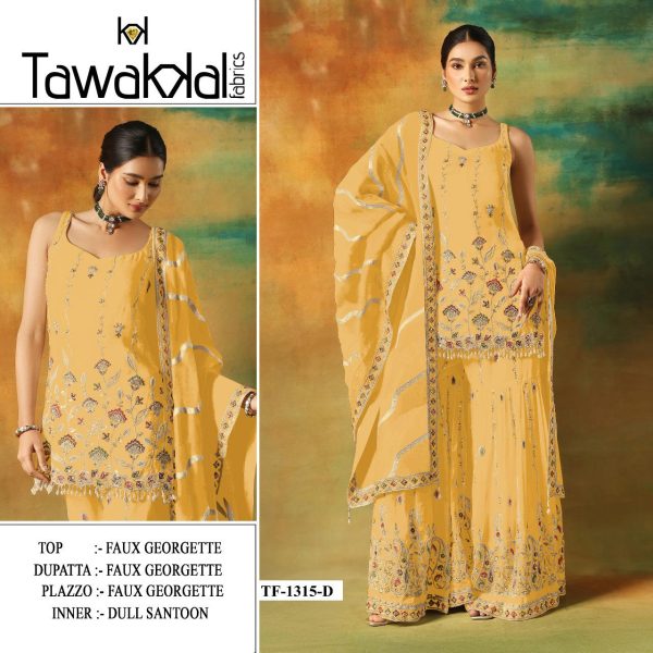 TAWAKKAL FABRICS TF 1315 D GEORGETTE SALWAR KAMEEZ