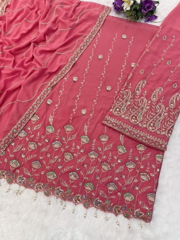 TAWAKKAL FABRICS TF 1315 E GEORGETTE SALWAR KAMEEZ