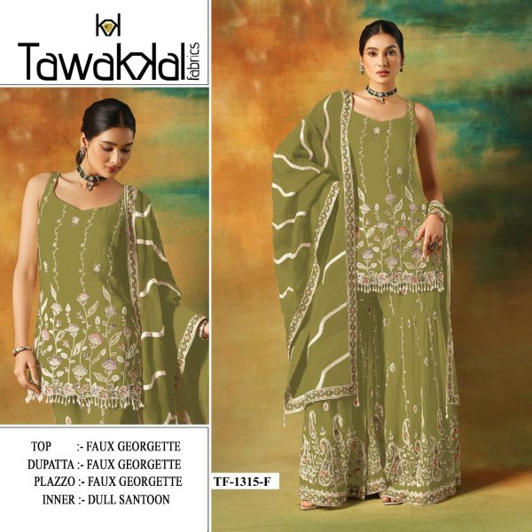 TAWAKKAL FABRICS TF 1315 F GEORGETTE SALWAR KAMEEZ